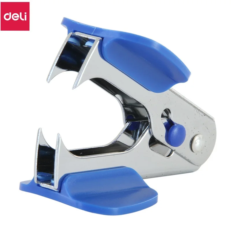 

Deli Mini Metal Stapler Remover Safety Lock Design Save Labor General Stapler Removal Nail Out Extractor Puller Stationery Tools