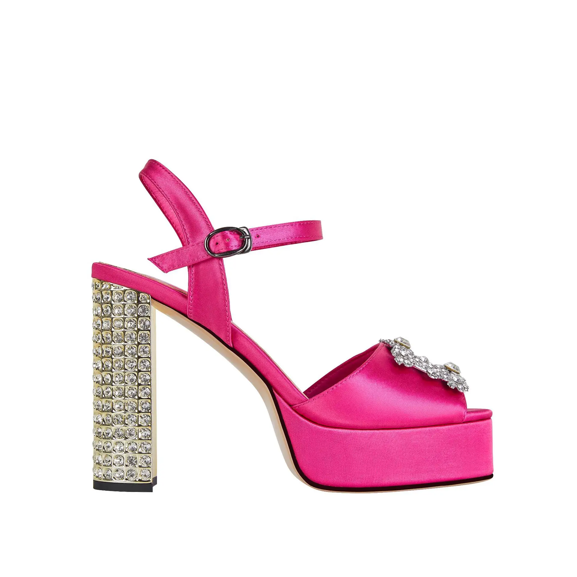 Round Head, Straight Line Buckle, Water Diamond Rivet, Thin High Heels, European and American Fashion, Large Size Sandals, Women
Round Head, Straight Line Buckle, Water Diamond Rivet, Thin High Heels, European and American Fashion, Large Size Sandals, Women