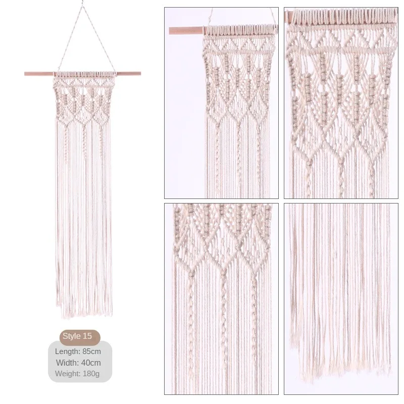 Nordic Boho Cotton Rope Long Tassel Wall Tapestry 14 S7afd94b7257241c7ac952d8e45bb7b9ab