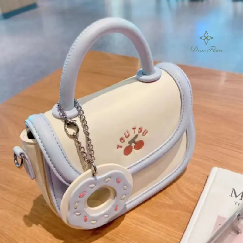 New Cute Cherry Donut Saddlebag Kawaii Girl Shoulder Bag Crossbody Bag Small Fresh Handbag Ladies Fashion Versatile Commuter Bag
New Cute Cherry Donut Saddlebag Kawaii Girl Shoulder Bag Crossbody Bag Small Fresh Handbag Ladies Fashion Versatile Commuter Bag