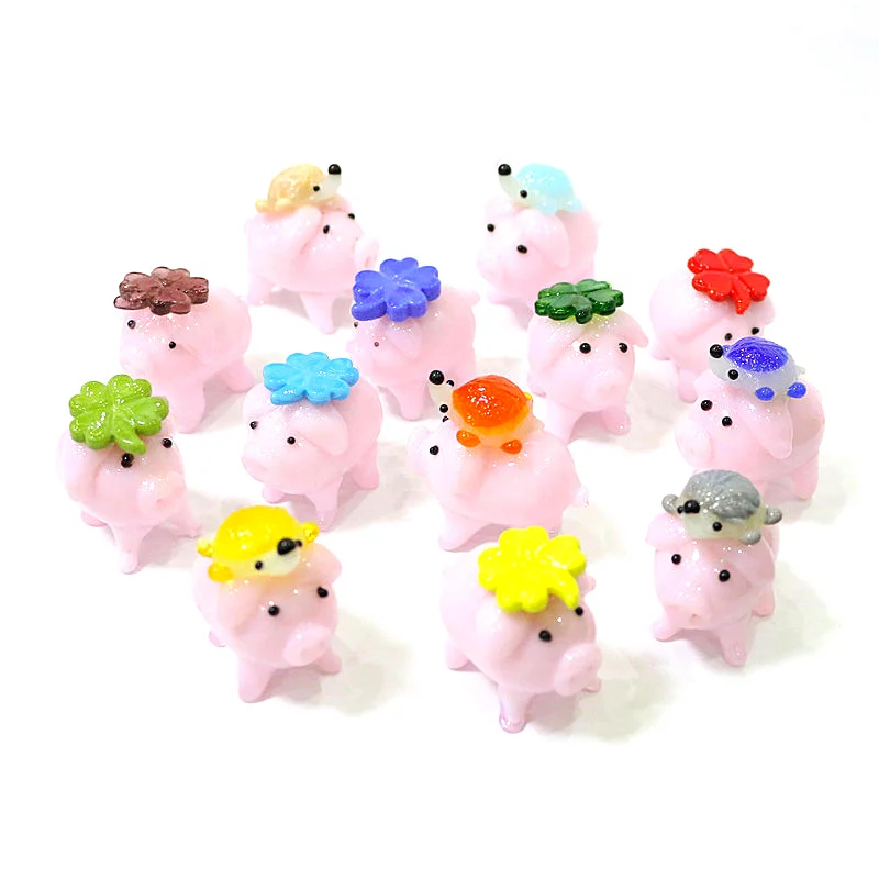 Custom Cute Pink Pig Mini Figurines Glass Ornaments With Lucky Leaf Hedgehog Home Living Room Table Decor Festival Party Gifts
Custom Cute Pink Pig Mini Figurines Glass Ornaments With Lucky Leaf Hedgehog Home Living Room Table Decor Festival Party Gifts