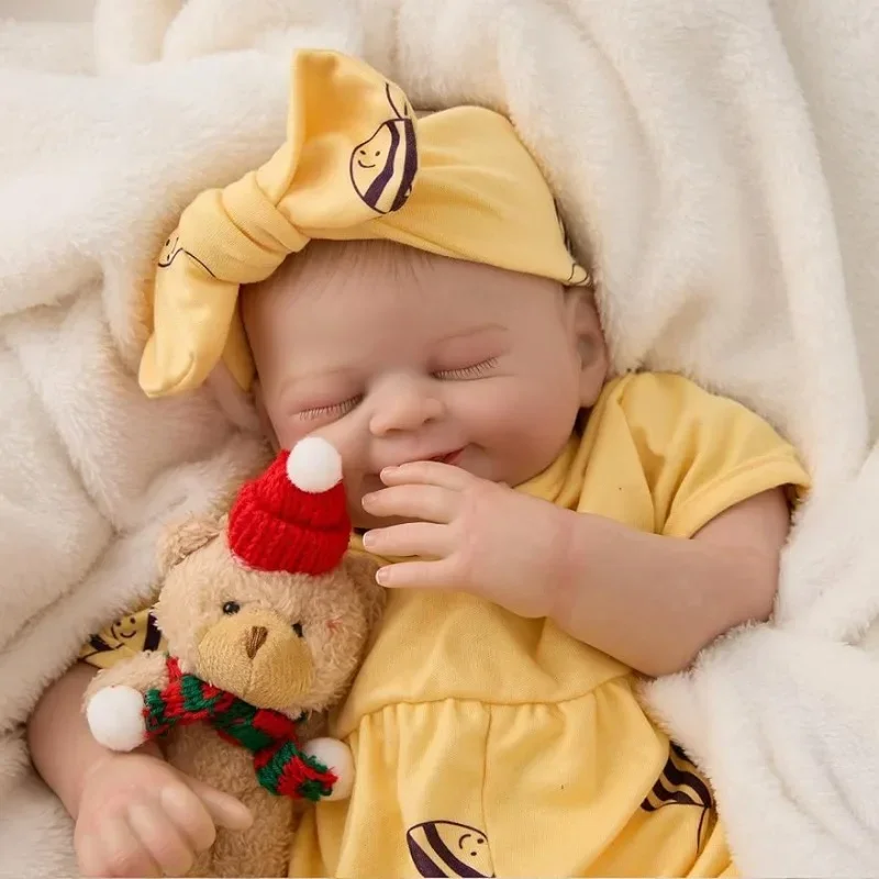 20inch Finished Reborn Baby Dolls Lifelike Smile Girl Cloth Body Handmade Dolls Toy Figure Birthday Christmas Gift for Girls Lol
20inch Finished Reborn Baby Dolls Lifelike Smile Girl Cloth Body Handmade Dolls Toy Figure Birthday Christmas Gift for Girls Lol