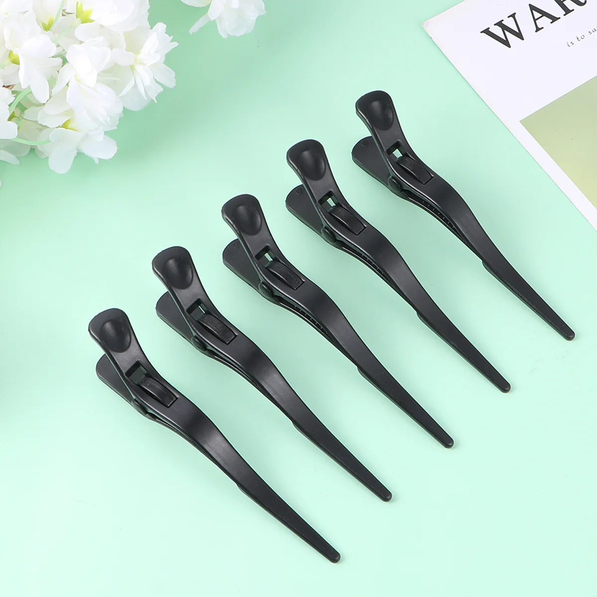 

5 Pcs Barber Hair Pins Haircut Clips Supplies Barrettes Hairdressing Crocodile Hairpin