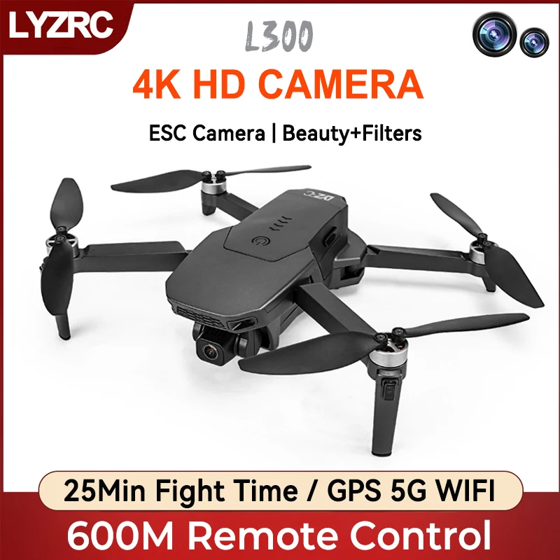 New Mini drone L300 with Brushless GPS WiFi FPV 4K ESC Camera Auto Return Follow Me Gesture Photo 25mins RC Quadcopter toys
New Mini drone L300 with Brushless GPS WiFi FPV 4K ESC Camera Auto Return Follow Me Gesture Photo 25mins RC Quadcopter toys