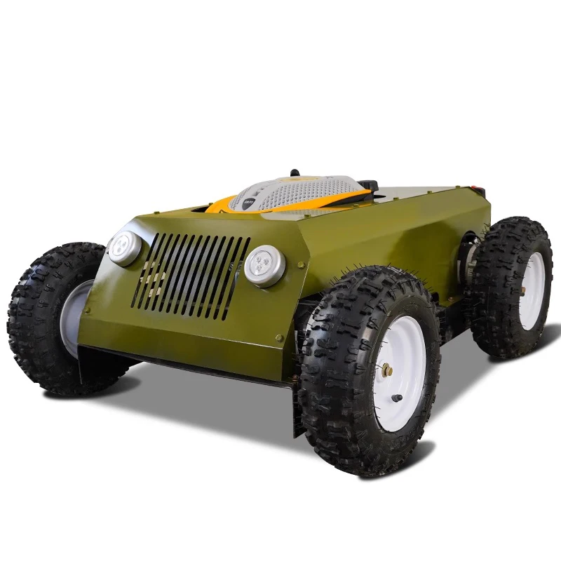 

7.5HP Professional Robot Crawler Remote Control Lawn Mower For Farm Garden and Home Orchard