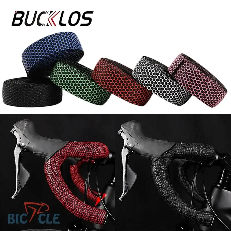 

BUCKLOS Road Bike Handlebar Tape Anti Slip Silica Gel Handlebar Tape Shock Absorption Cycling Bar Tape Bicycle Accessories