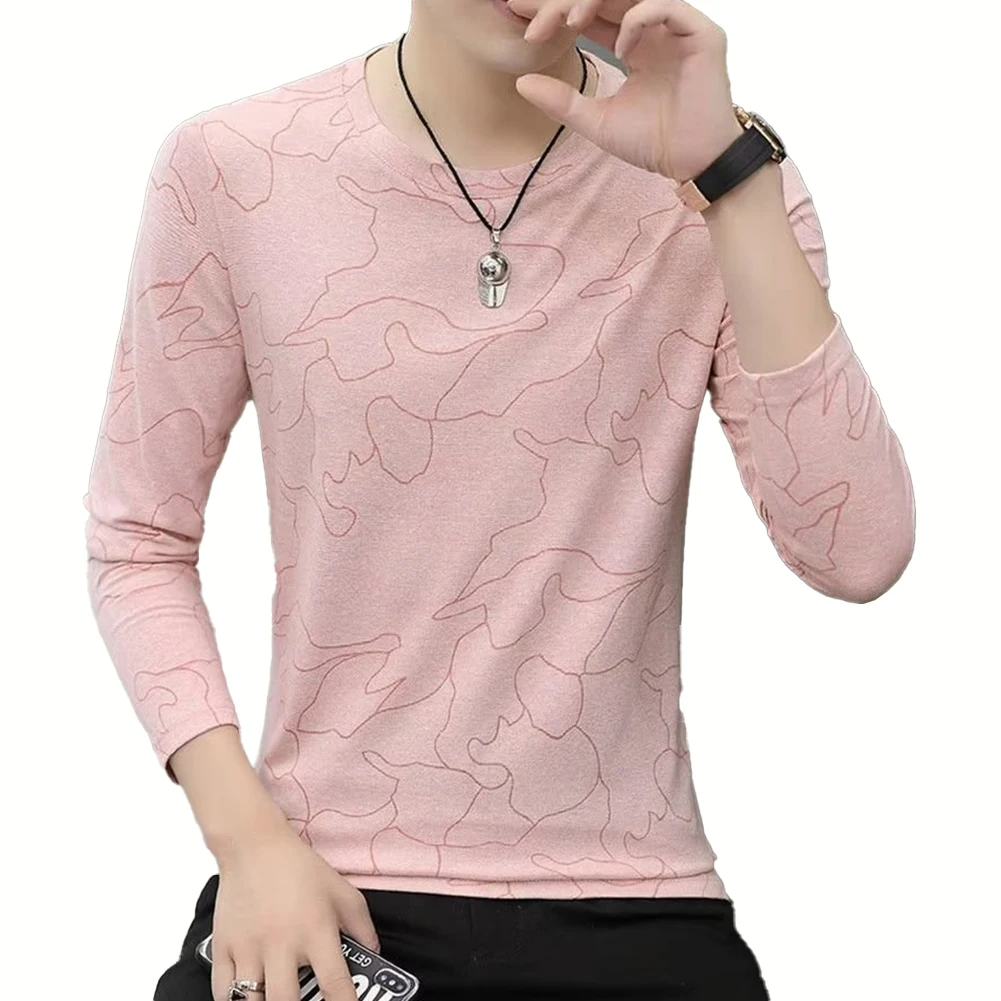 Casual Basic Print T Shirt For Men O Neck Slim Long Sleeve Breathable Undershirts Activewear Tops Tees T-Shirts Male Clothing
Casual Basic Print T Shirt For Men O Neck Slim Long Sleeve Breathable Undershirts Activewear Tops Tees T-Shirts Male Clothing