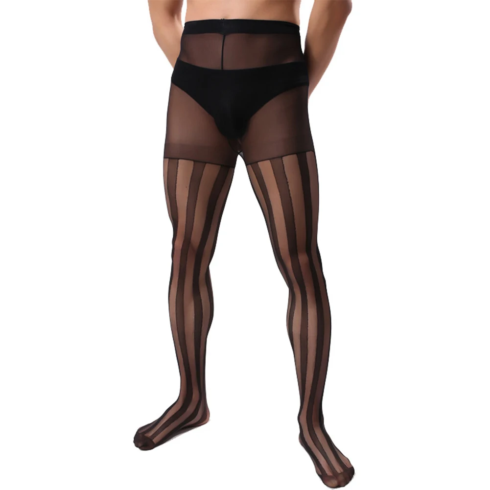 Plus Size Men Sexy Pantyhose Super Elastic Glossy Stripe Stockings Ultra-thin Sheer Tight Underwear Transparent Erotic Nightwear
Plus Size Men Sexy Pantyhose Super Elastic Glossy Stripe Stockings Ultra-thin Sheer Tight Underwear Transparent Erotic Nightwear
