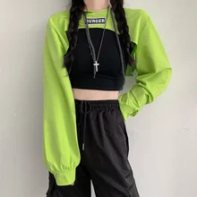 2022 Spring Women Super Cropped Hoodies Fashion Solid Color Loose Long Sleeve Crop Top Hooded Pullover Sweatshirt Female
2022 Spring Women Super Cropped Hoodies Fashion Solid Color Loose Long Sleeve Crop Top Hooded Pullover Sweatshirt Female