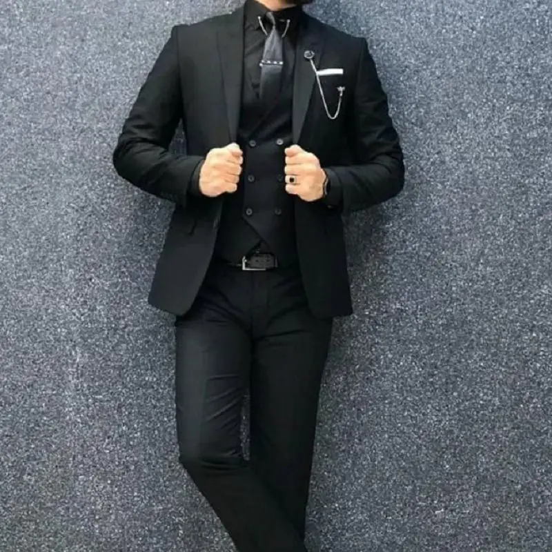 2023 Black Men Suits Slimкостюм мужской Wedding suits Prom Dress Business Suits Party Suits 3 Pieces(Jacket+Vest+Pants)
2023 Black Men Suits Slimкостюм мужской Wedding suits Prom Dress Business Suits Party Suits 3 Pieces(Jacket+Vest+Pants)