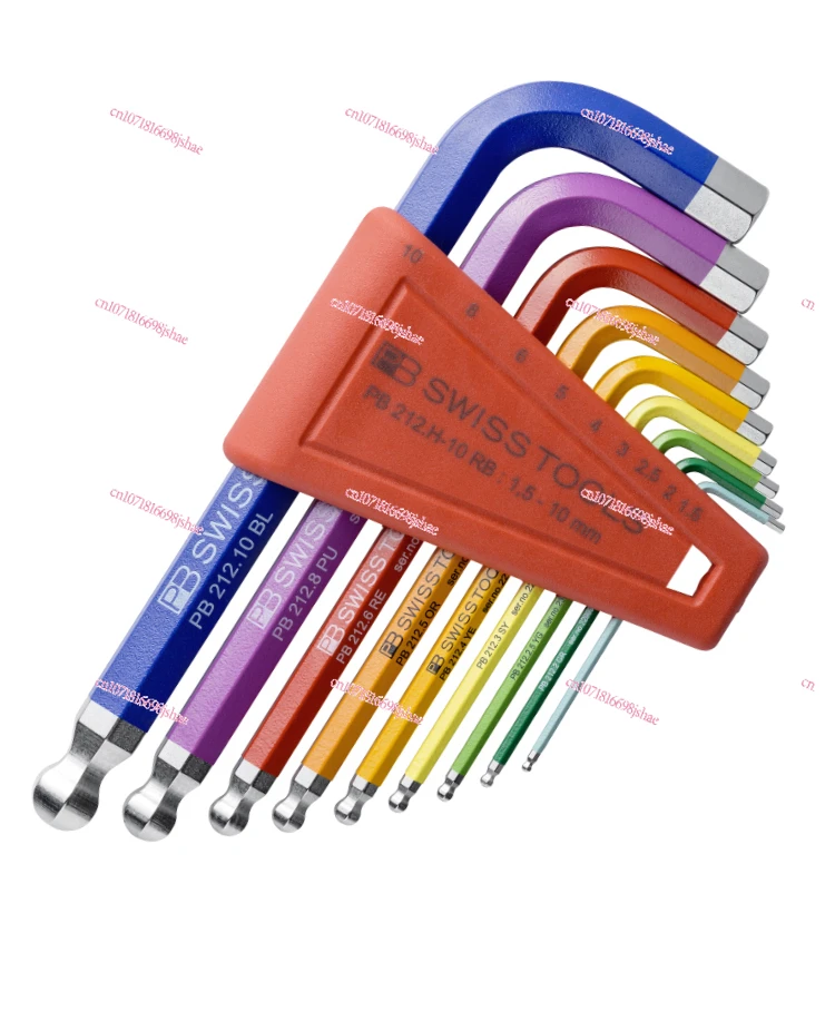 

Pb Swiss Tools Hex Wrench Set Original Imported Color Lengthened Ball Head 6 Square Edge 212