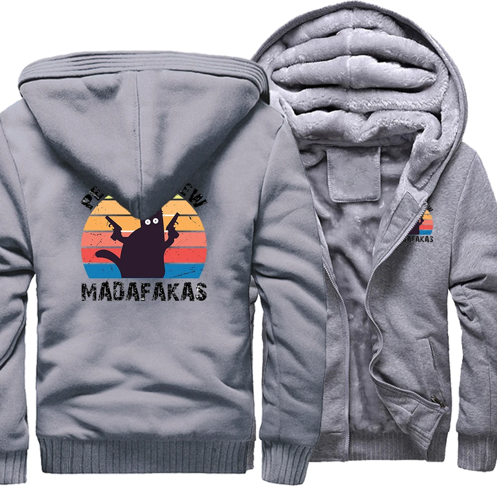 Vintage Chat Pew Pew Madafakas Print Mens Sweatshirt Winter Thicken Hoodies Loose Vintage Jacket Windproof Warm Zip Up Coats Man
Vintage Chat Pew Pew Madafakas Print Mens Sweatshirt Winter Thicken Hoodies Loose Vintage Jacket Windproof Warm Zip Up Coats Man