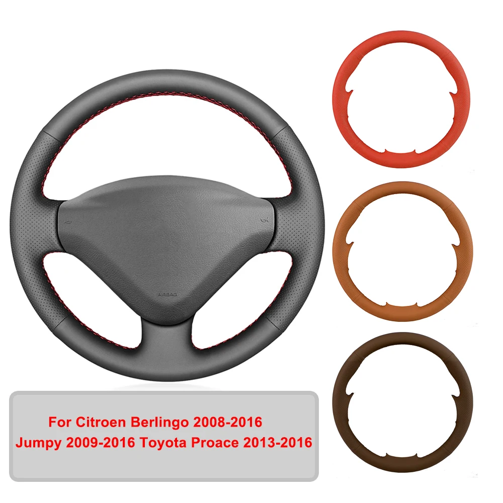 Hand-stitched Artificial Leather Car Steering Wheel Cover For Citroen Berlingo Jumpy Toyota Proace Original Steering Wheel Braid
Hand-stitched Artificial Leather Car Steering Wheel Cover For Citroen Berlingo Jumpy Toyota Proace Original Steering Wheel Braid