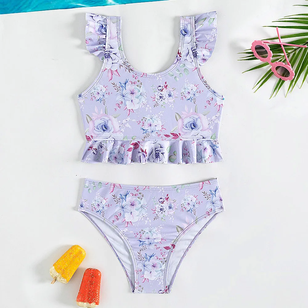 Girls Floral Bikini Swimsuit Kids Ruffle Trim Two Piece Children's Swimwear 5-14 Years Teena Bathing Suit Summer Beachwear 2024
Girls Floral Bikini Swimsuit Kids Ruffle Trim Two Piece Children's Swimwear 5-14 Years Teena Bathing Suit Summer Beachwear 2024