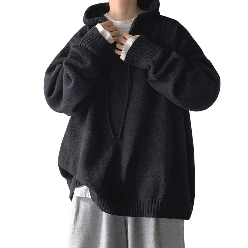 Fashion Sweater Hoodie Ribbed Trim Windproof 3D Cutting Autumn Winter Solid Color Loose Sweater Hoodie
Fashion Sweater Hoodie Ribbed Trim Windproof 3D Cutting Autumn Winter Solid Color Loose Sweater Hoodie