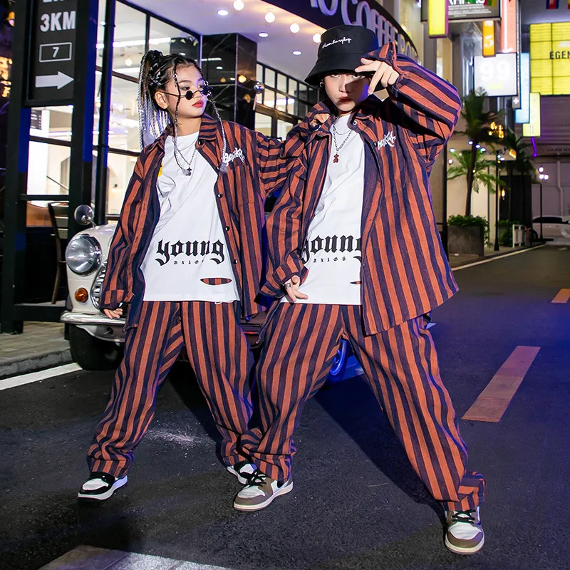 Boys Girls Denim Sets Long Sleeve Loose Casual Stripe Shirt Jeans Pants Kid Streetwear Hip Hop Dance Costume Children Tracksuits
Boys Girls Denim Sets Long Sleeve Loose Casual Stripe Shirt Jeans Pants Kid Streetwear Hip Hop Dance Costume Children Tracksuits