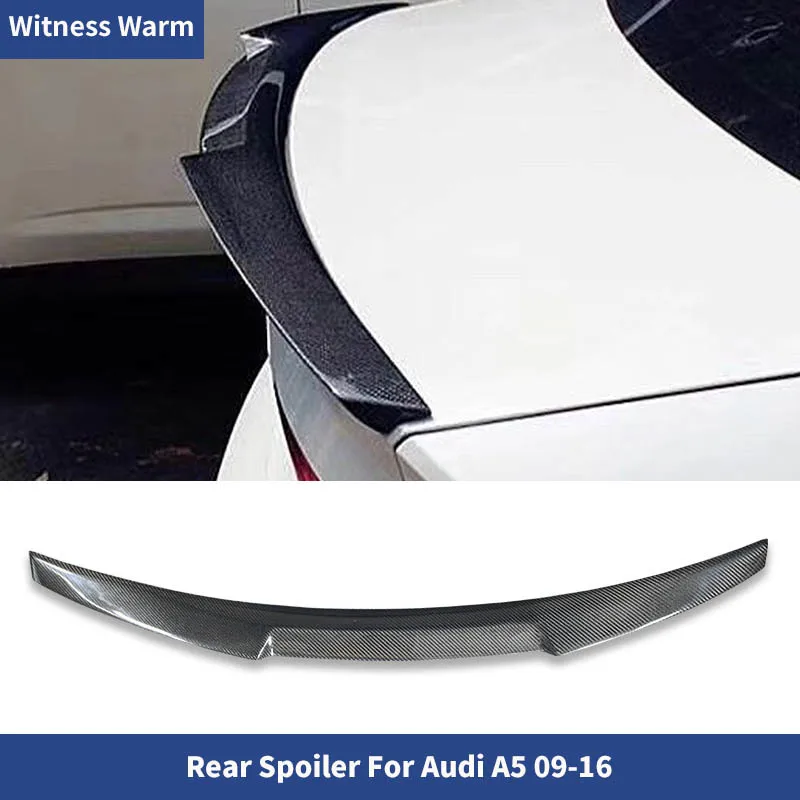 for Audi A5 2-door Carbon Fiber Car Rear Wings Trunk Lip Spoiler 2009 2010 2011 2012 2013 2014 2015 2016 Car Styling
for Audi A5 2-door Carbon Fiber Car Rear Wings Trunk Lip Spoiler 2009 2010 2011 2012 2013 2014 2015 2016 Car Styling