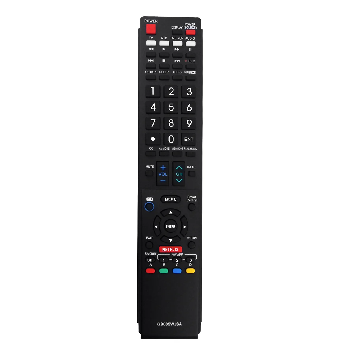 GB005WJSA Universal Replace Remote Control for Sharp Smart TV GB004WJSA GB005WJSA GA890WJSA GB105WJSA GA935WJSAE
GB005WJSA Universal Replace Remote Control for Sharp Smart TV GB004WJSA GB005WJSA GA890WJSA GB105WJSA GA935WJSAE