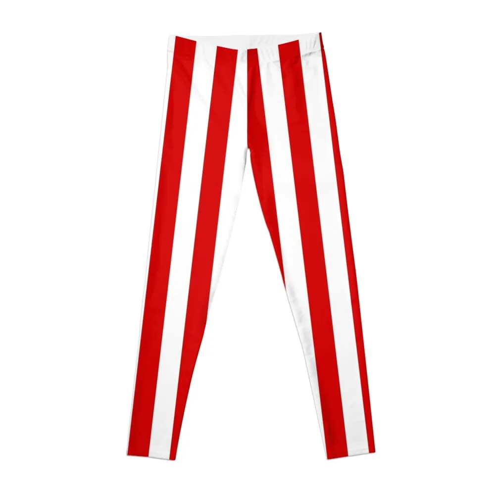 

Red and White Stripes | Medium Vertical Stripes | Leggings sportswear woman gym 2024 legging push up Womens Leggings