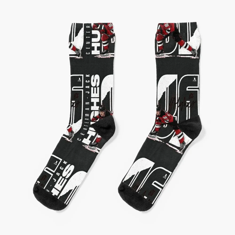 

Jack Hughes New Hockey Jack Hughes Stretch Socks sport luxe retro Socks Woman Men's