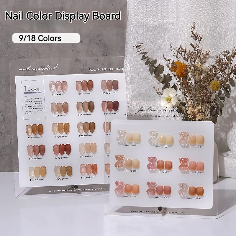 Nail Color Display Board 9/18 Colors Acrylic Color Card Free Nail Tips Nail Art Decorations Accessories Showing Shelf
Nail Color Display Board 9/18 Colors Acrylic Color Card Free Nail Tips Nail Art Decorations Accessories Showing Shelf