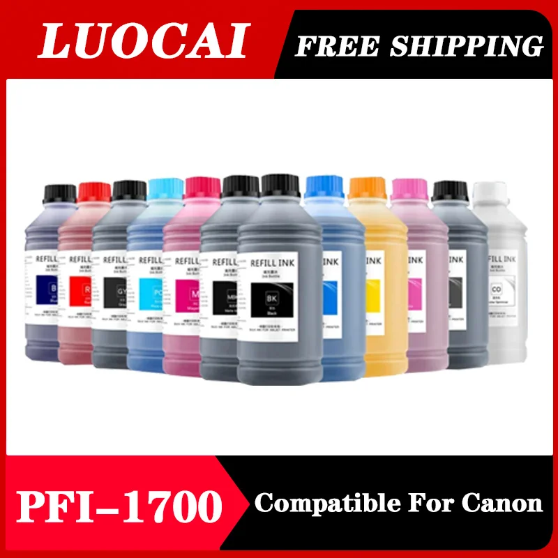 

1000ML Waterproof Pigment Bulk Ink For PFI1700 PFI-1700 PFI57 For Canon Pro 520 540 540s 560s 2000 4000 6000 4000s 6000s 6100s