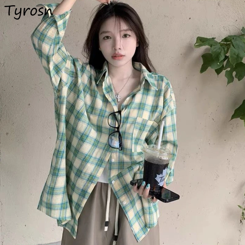 Shirts Women Classic Leisure Popular Students All-match Loose Streetwear Attractive Daily Ulzzang Faddish Plaid Design Spring
Shirts Women Classic Leisure Popular Students All-match Loose Streetwear Attractive Daily Ulzzang Faddish Plaid Design Spring