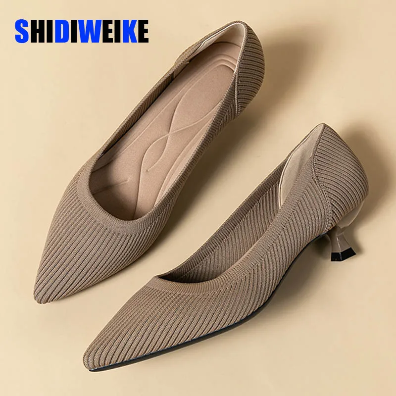 SDWK/весенне-осенняя женская обувь больших размеров на каблуке 3,5 см; Однотонная вязаная дышащая обувь на нескользящей резиновой подошве; Стелька из латекса обувь для работы
SDWK/весенне-осенняя женская обувь больших размеров на каблуке 3,5 см; Однотонная вязаная дышащая обувь на нескользящей резиновой подошве; Стелька из латекса обувь для работы