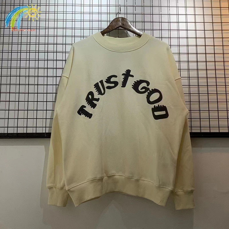White Letter Foam Print Jesus is King Sweatshirts Men Women 1:1 Casual O-Neck Loose Kanye West Pullovers
White Letter Foam Print Jesus is King Sweatshirts Men Women 1:1 Casual O-Neck Loose Kanye West Pullovers