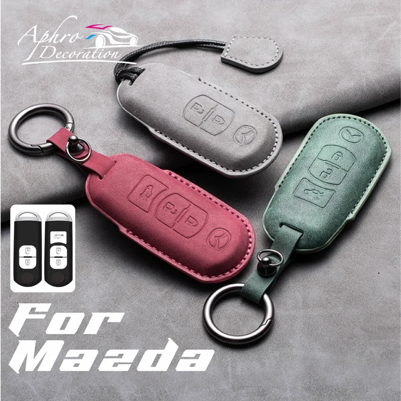 Leather Car Key Case For Mazda 3 6 CX9 CX3 CX5 CX7 Speed Smart Remote Fobs Protector Key Cover Keychain Holder Auto Accessories
Leather Car Key Case For Mazda 3 6 CX9 CX3 CX5 CX7 Speed Smart Remote Fobs Protector Key Cover Keychain Holder Auto Accessories