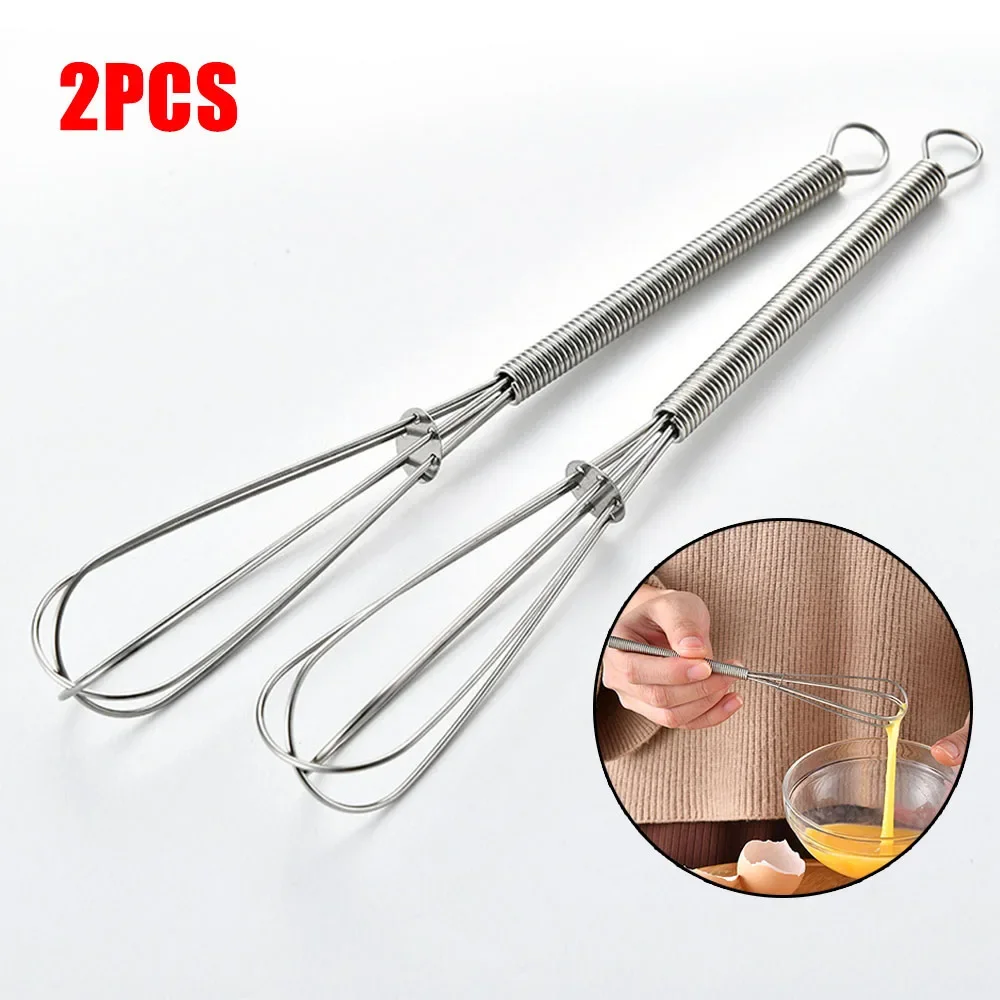 2Pcs Kitchen Egg Whisk Stainless Steel Egg Whisk Kitchen Wire Balloon Whisk Milk Egg Beater Egg Mixing Mixer Tools
2Pcs Kitchen Egg Whisk Stainless Steel Egg Whisk Kitchen Wire Balloon Whisk Milk Egg Beater Egg Mixing Mixer Tools