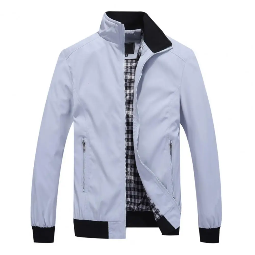 Spring Autumn Men's Casual Solid Fashion Slim Fit Jacket Men Overcoat Baseball Jackets Men's Jacket New Top
Spring Autumn Men's Casual Solid Fashion Slim Fit Jacket Men Overcoat Baseball Jackets Men's Jacket New Top