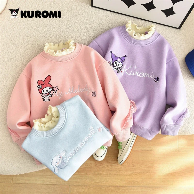 Kawaii Embroider Long Sleeve Sanrio Anime Kuromi Children Pullover Cute Cartoon My Melody New Style Clothes Gift for Girls
Kawaii Embroider Long Sleeve Sanrio Anime Kuromi Children Pullover Cute Cartoon My Melody New Style Clothes Gift for Girls