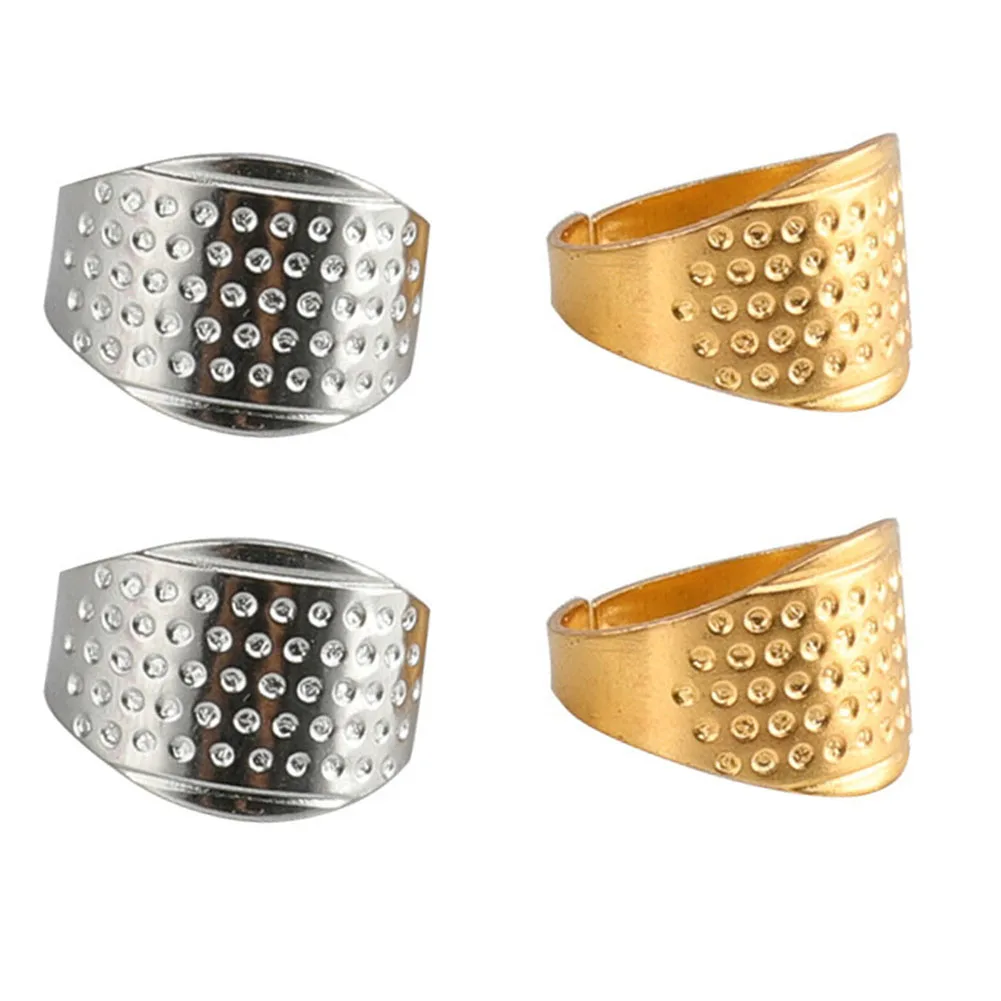 Crafts Thimble 4 Pcs Thimble Embroidery Thread AIDS Gold/silver Hand Knitting Tools Needle Embroidery Thimbles
Crafts Thimble 4 Pcs Thimble Embroidery Thread AIDS Gold/silver Hand Knitting Tools Needle Embroidery Thimbles