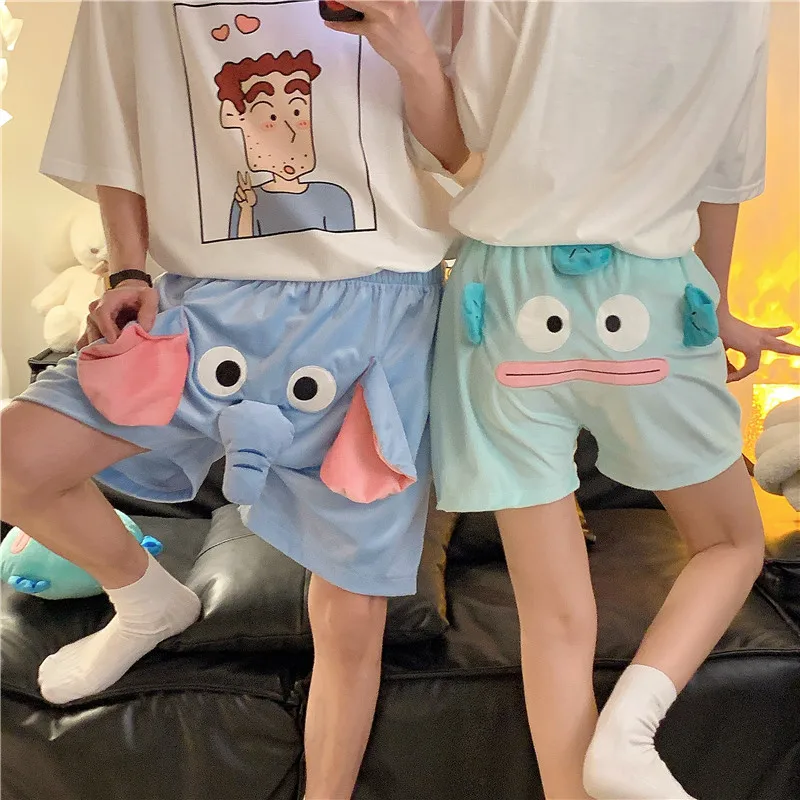 

Cute And Quirky Elephant Shorts Summer Shorts For Men And Women Loose Fitting Ugly And Cute Little Flying Elephant Couple