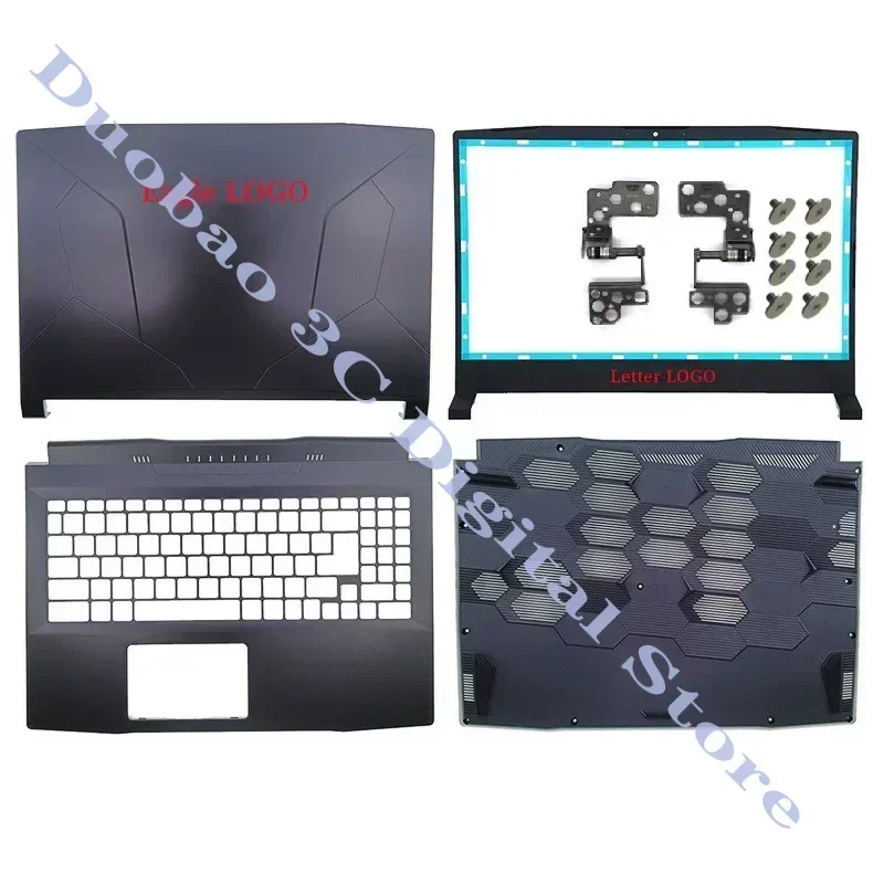 

NEW Laptop Frame Screen Back Case Cover/Front Bezel/Hinges/Palmrest/Bottom Case For MSI Bravo 15 MS-158K Notebook Top Cover