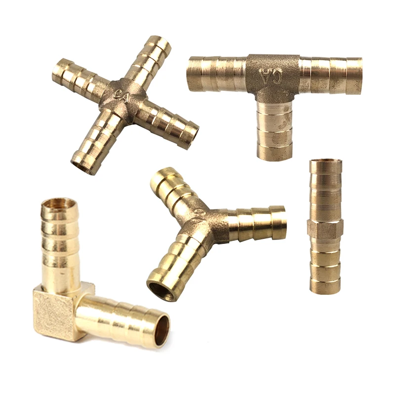 

Fittings Connector Copper Pagoda Air Fuel Water Tube Brass Barb Pipe Fitting Barbed Joint Coupler Adapter For 4mm 5 6 8 10 12