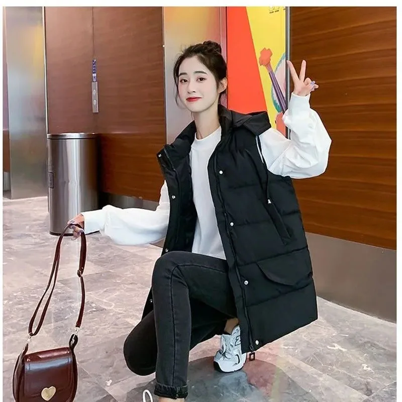 Vest Womens 2022 Autumn Winter New Fashion Loose All-match Casual Cotton Waistcoat Women Detachable Hooded Long Sleeveless Coat
Vest Womens 2022 Autumn Winter New Fashion Loose All-match Casual Cotton Waistcoat Women Detachable Hooded Long Sleeveless Coat