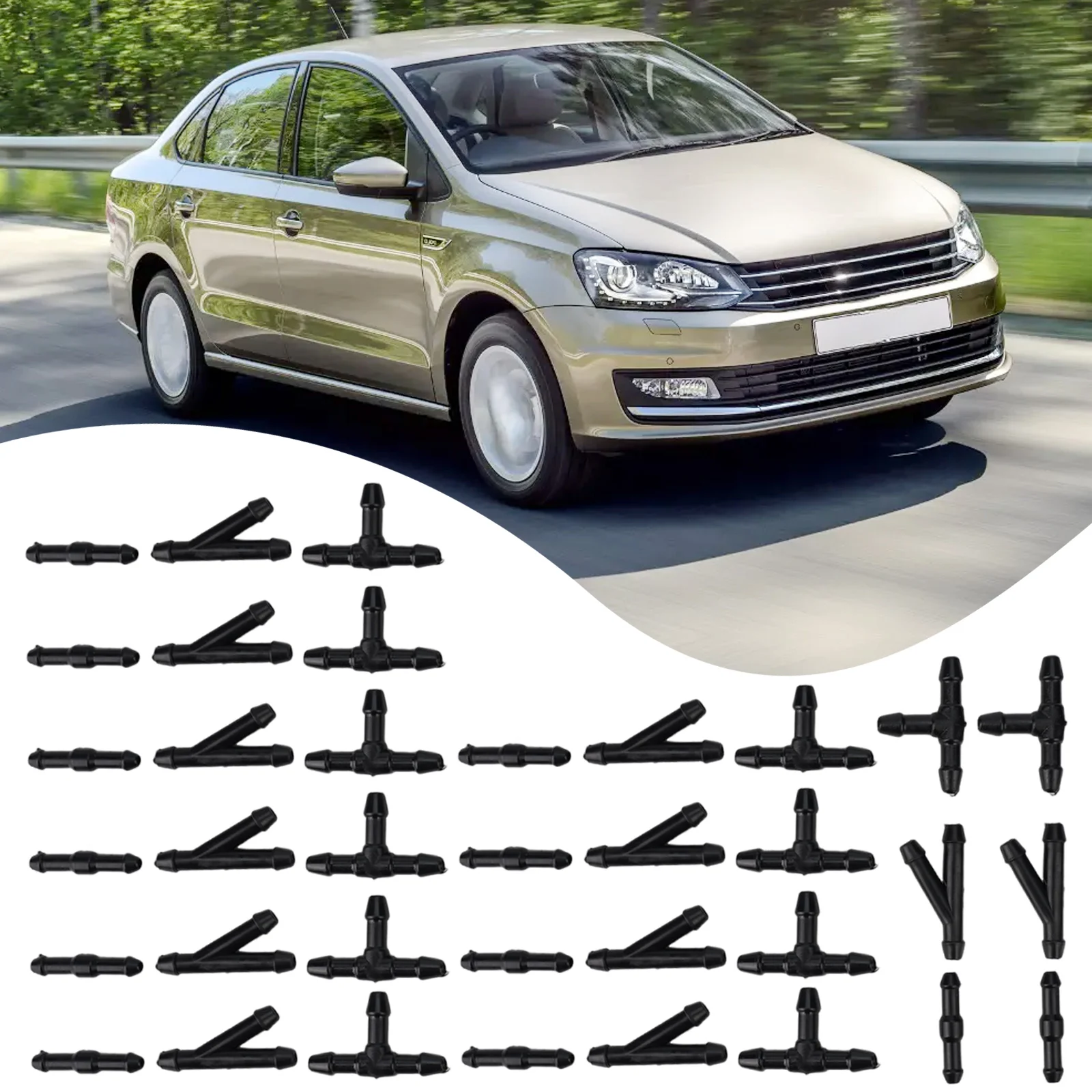 Universal Connector Hose Fittings Joiner Plastic Splitter T/Y/I Type Tube Washer Windshield Wiper 36pcs Durable
Universal Connector Hose Fittings Joiner Plastic Splitter T/Y/I Type Tube Washer Windshield Wiper 36pcs Durable