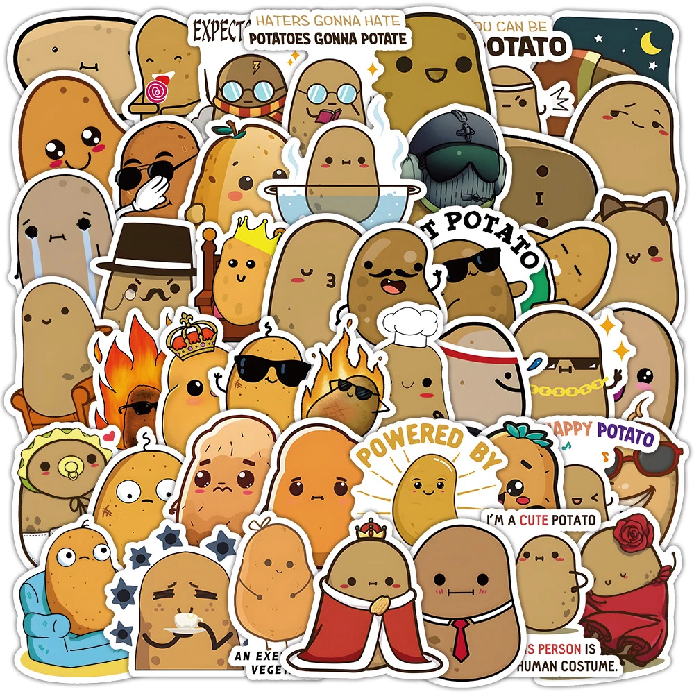 10/30/50pcs Cute Cartoon Little Potato Stickers Fun Graffiti Decals DIY Water Bottle Skateboard Phone Laptop Kids Sticker Toys
10/30/50pcs Cute Cartoon Little Potato Stickers Fun Graffiti Decals DIY Water Bottle Skateboard Phone Laptop Kids Sticker Toys