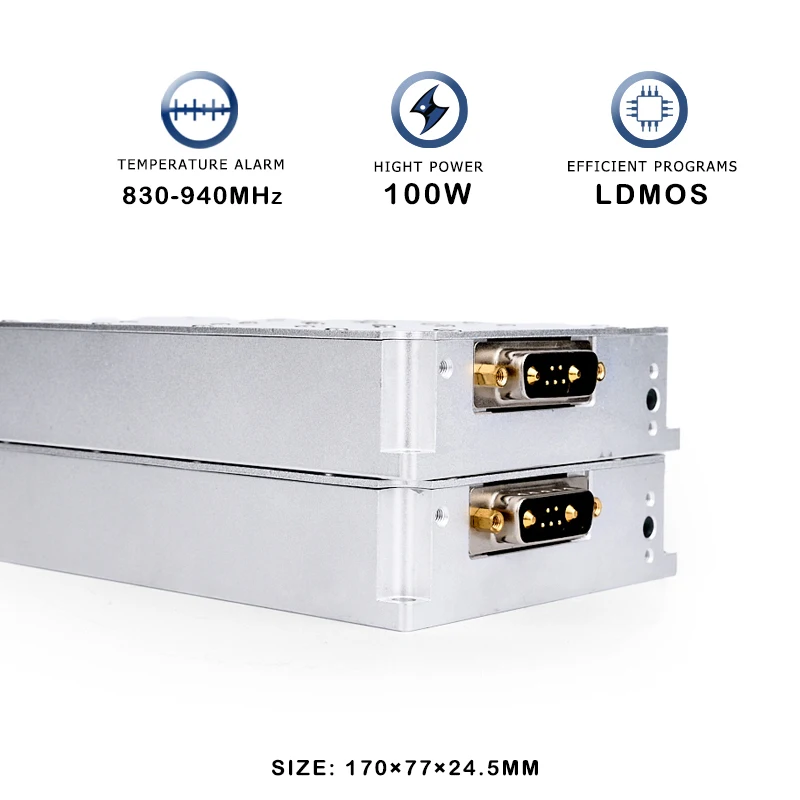 100w 830-940MHz 800MHz Anti Drone Module RF Module Autel Mavic 3 Counter Jamming UAV FPV System C-UAS PA Power Amplifier
100w 830-940MHz 800MHz Anti Drone Module RF Module Autel Mavic 3 Counter Jamming UAV FPV System C-UAS PA Power Amplifier