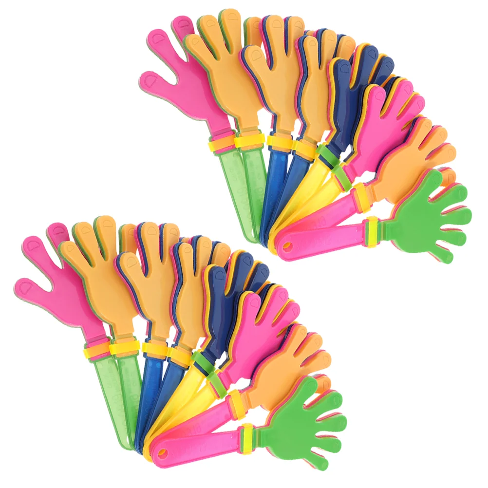 

36 Pcs Plastic Palm Clap Kids Party Noise Makers Generator Kids+toys Hand Clappers Football for Sporting Events Playsets