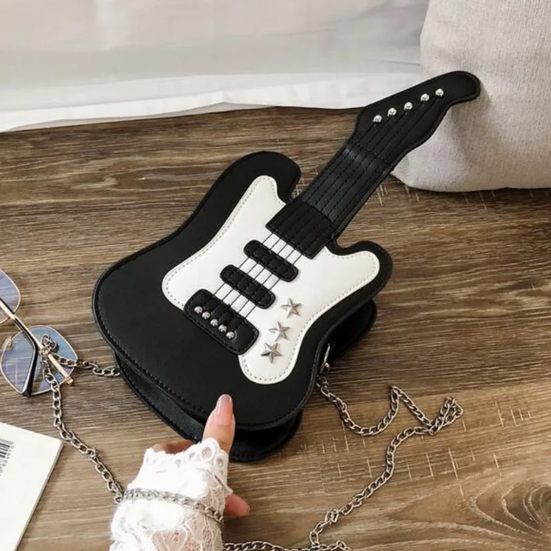Women's Shoulder Bag Mini Guitar Shape Crossbody Bag Women Cute Messenger Bag 2022 New Creative Personality PU Leather Bags
Women's Shoulder Bag Mini Guitar Shape Crossbody Bag Women Cute Messenger Bag 2022 New Creative Personality PU Leather Bags