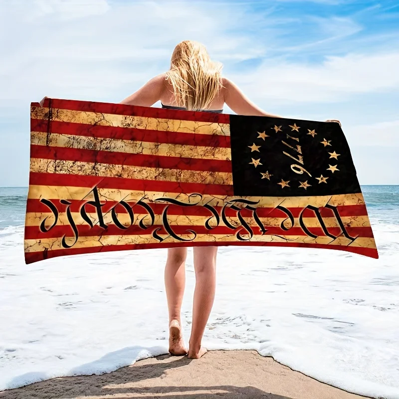 Extra-Large Patriotic American Flag Beach Towel - Soft, Absorbent Polyester For Camping, Travel & Swimming
Extra-Large Patriotic American Flag Beach Towel - Soft, Absorbent Polyester For Camping, Travel & Swimming
