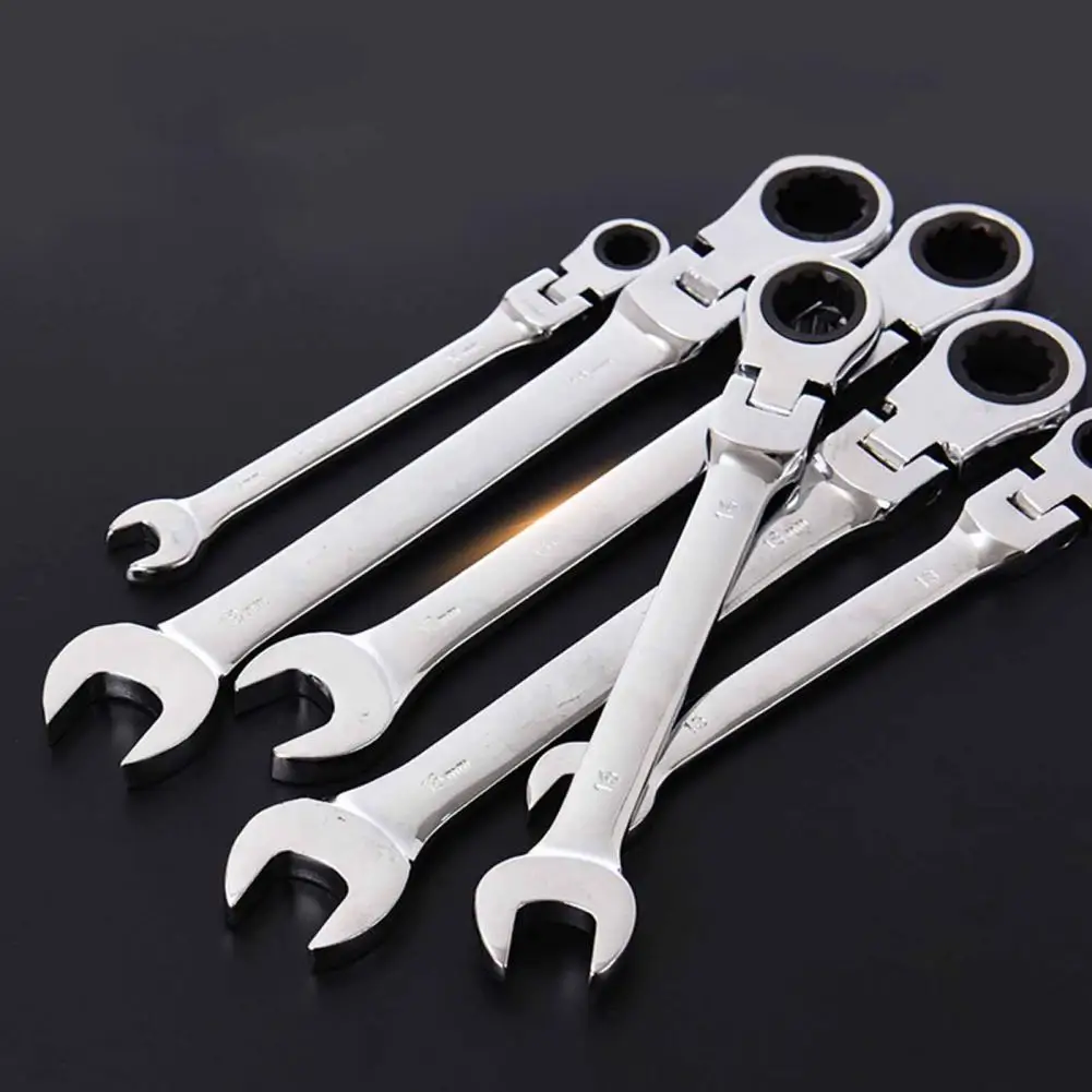 8-19mm Wrench Adjustable Head 180-degree Rotary Professional 72-tooth Ratchet Spanner for Vehicle Maintenance Bike Repair Tool
8-19mm Wrench Adjustable Head 180-degree Rotary Professional 72-tooth Ratchet Spanner for Vehicle Maintenance Bike Repair Tool