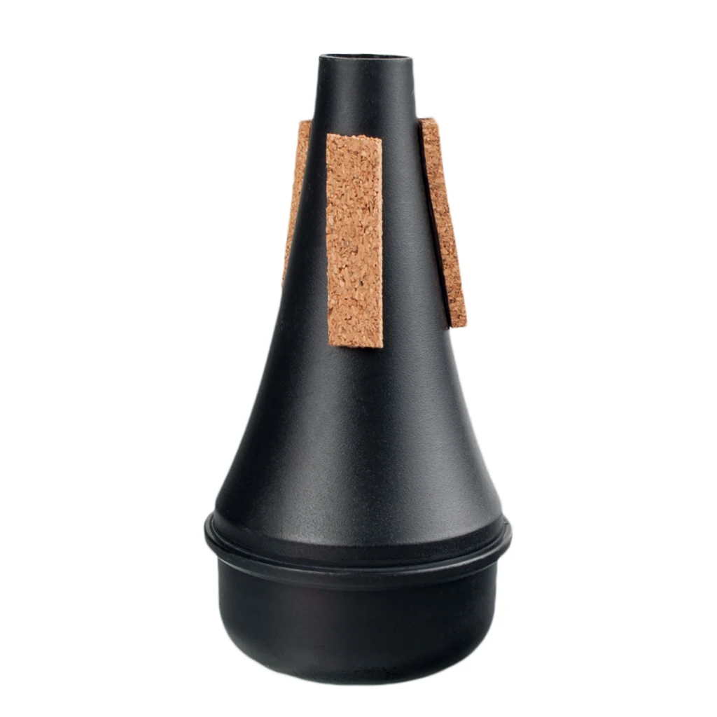 

FOX Practice Trumpet Straight Cup Mute Musical Lightweight Silencer Beginner Black Plastic For Woodwind Players Use
