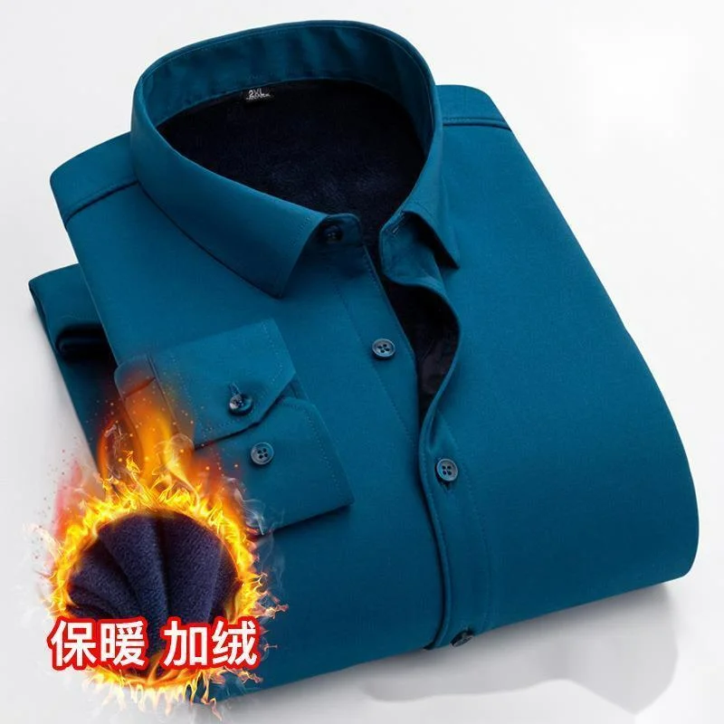 Winter New Long-sleeved Thicken Shirt Men's Single-breasted Square Collar Padded Shirts Fashion Slim Male Warm Shirt 4XL
Winter New Long-sleeved Thicken Shirt Men's Single-breasted Square Collar Padded Shirts Fashion Slim Male Warm Shirt 4XL