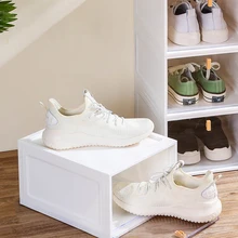 2022 AJ Sneakers Box Hardened plastic shoe box Stackable Cabinet Storage Boxes high-top Dustproof AJ Shoes Rack Organizers Case
2022 AJ Sneakers Box Hardened plastic shoe box Stackable Cabinet Storage Boxes high-top Dustproof AJ Shoes Rack Organizers Case