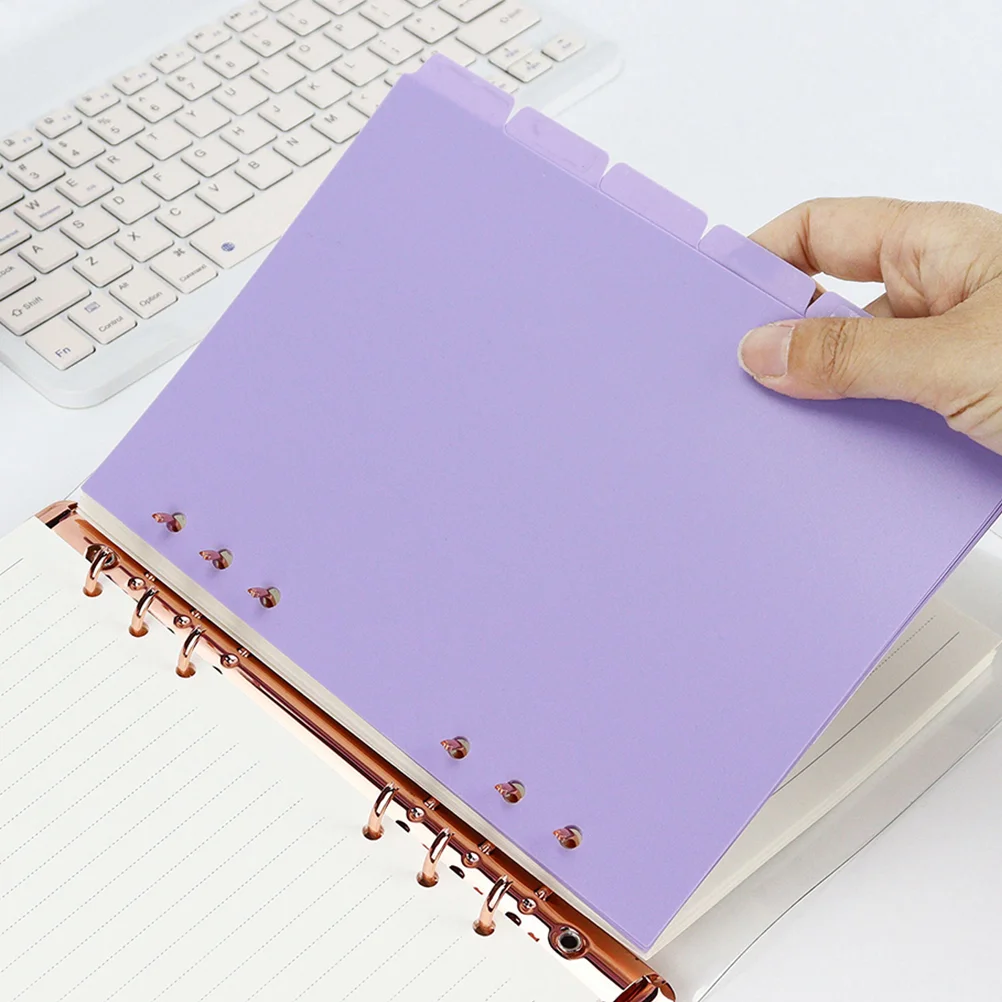 6 Sheets Index Separator Page Detachable Notebook Dividers for Binder Clips Label Loose-leaf Markers Pp Plastic Tabs Notebooks
6 Sheets Index Separator Page Detachable Notebook Dividers for Binder Clips Label Loose-leaf Markers Pp Plastic Tabs Notebooks