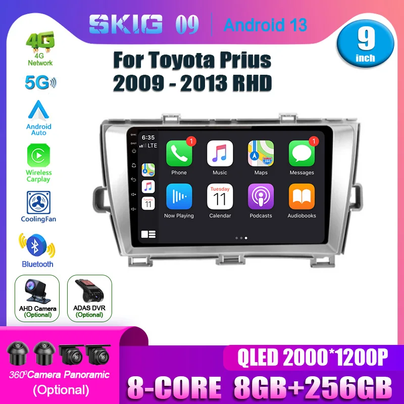 Car Radio Multimedia Video GPS For Toyota Prius 2009-2013 Right Handle Drive Android 13 Navigation Android car multimedia Player
Car Radio Multimedia Video GPS For Toyota Prius 2009-2013 Right Handle Drive Android 13 Navigation Android car multimedia Player